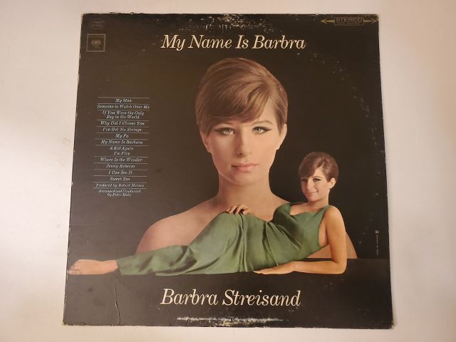Barbra Streisand My Name Is Barbra vinyl record