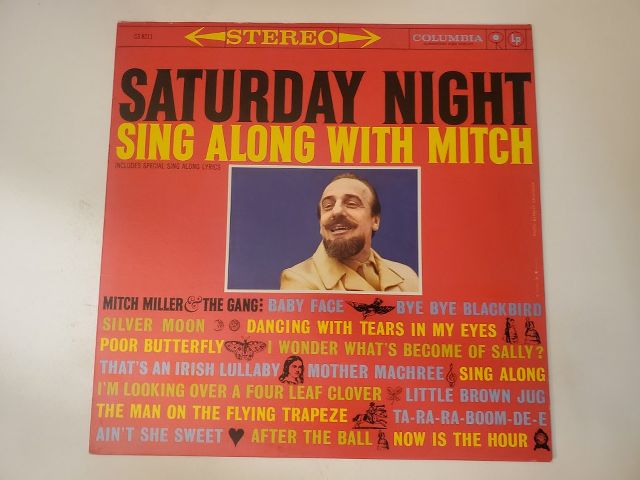 Mitch Miller & The Gang Saturday Night Sing Along with Mitch vinyl record