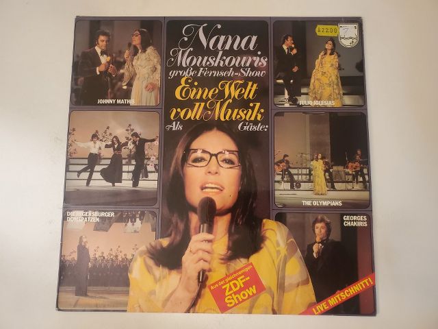 Nana Mouskouri Eine Welt voll Musik vinyl record