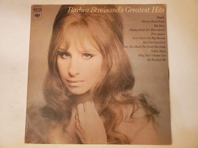 Barbra Streisand Barbra Streisand's Greatest Hits vinyl record