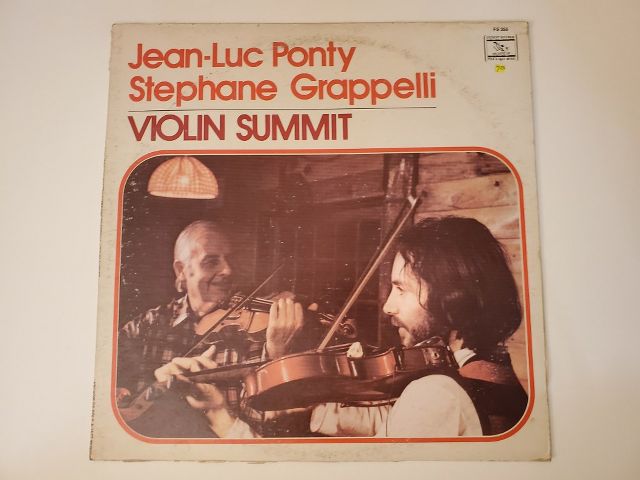 Jean-Luc Ponty & Stephane Grappelli Violin Summit vinyl record