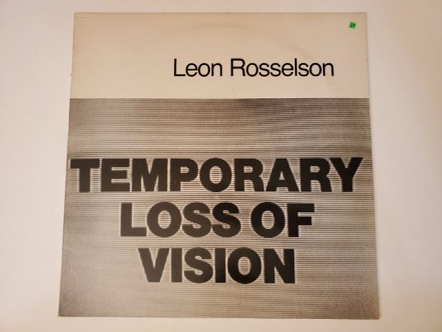 Leon Rosselson Temporary Loss of Vision vinyl record