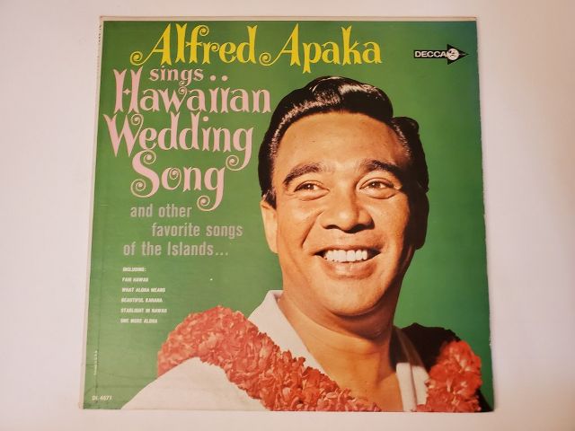 Alfred Apaka Sings Hawaiian Wedding Song vinyl record
