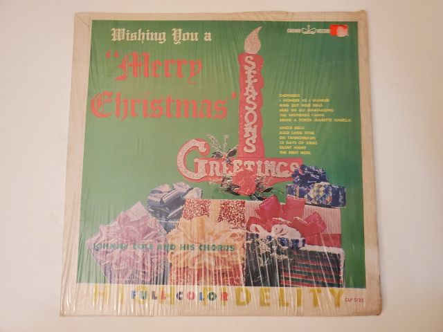 Johnny Cole and His Chorus Wishing You a Merry Christmas vinyl record