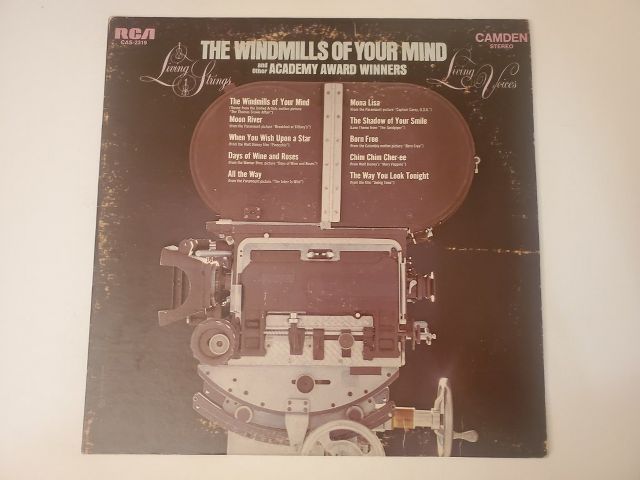 Living Strings and Living Voices The Windmills of Your Mind and Other Academy Award Winners vinyl record