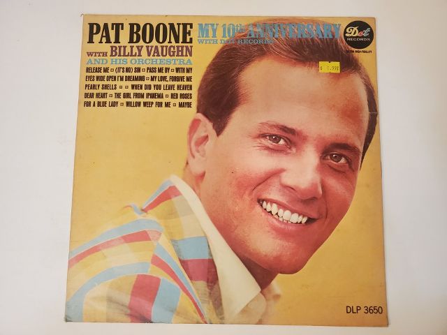Pat Boone My 10th Anniversary with Dot Records vinyl record