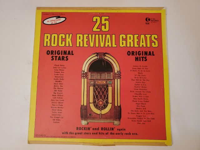 Various Artists 25 Rock Revival Greats vinyl record