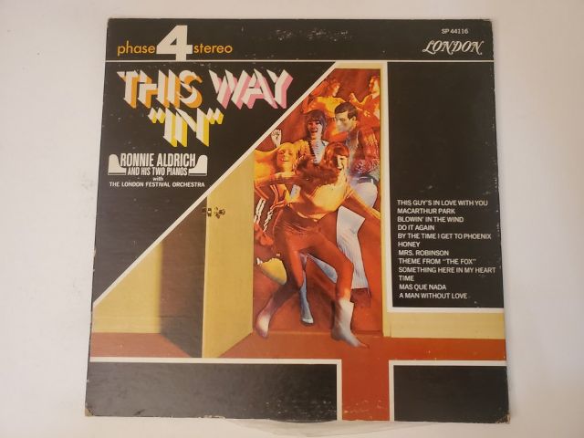 Ronnie Aldrich and His Two Pianos This Way 'In' vinyl record