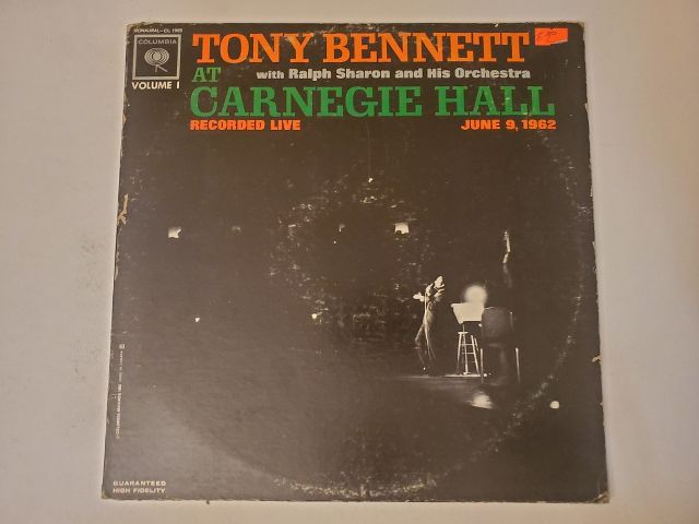 Tony Bennett Tony Bennett at Carnegie Hall vinyl record