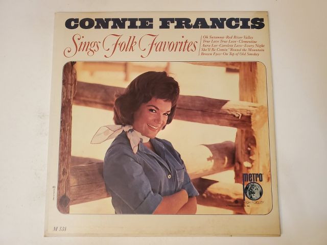 Connie Francis Sings Folk Favorites vinyl record