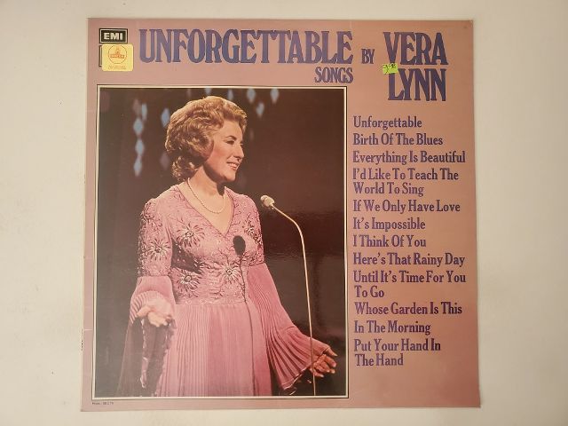 Vera Lynn Unforgettable Songs vinyl record
