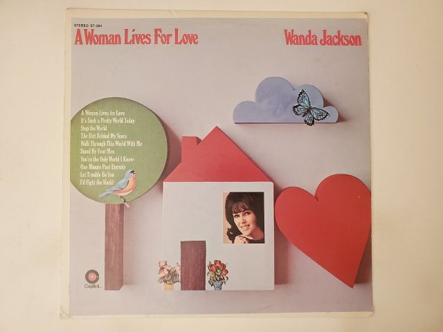 Wanda Jackson A Woman Lives for Love vinyl record