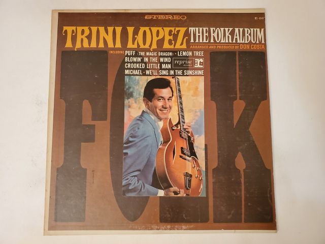 Trini Lopez The Folk Album vinyl record
