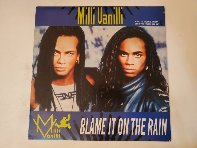 Milli Vanilli Blame It on the Rain vinyl record
