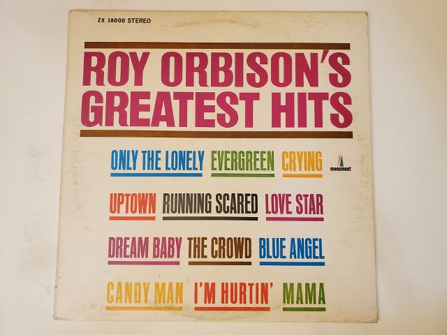 Roy Orbison Roy Orbison's Greatest Hits vinyl record