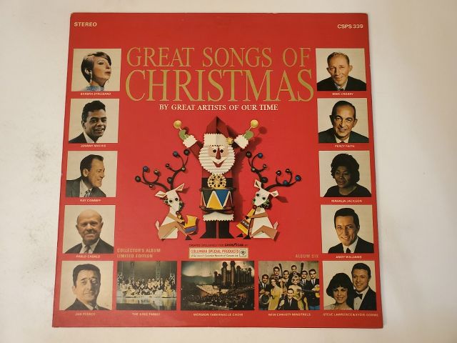 Various Artists Great Songs of Christmas vinyl record
