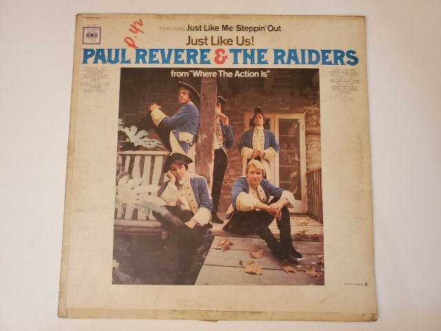 Paul Revere & the Raiders Just Like Us! vinyl record