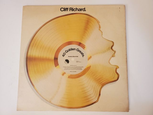 Cliff Richard 40 Golden Greats vinyl record