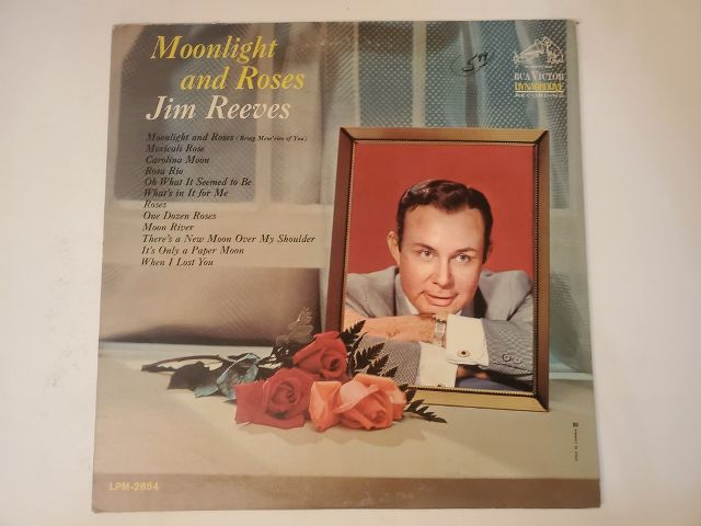 Jim Reeves Moonlight and Roses vinyl record