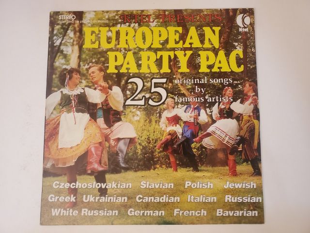 Various Artists European Party Pac vinyl record