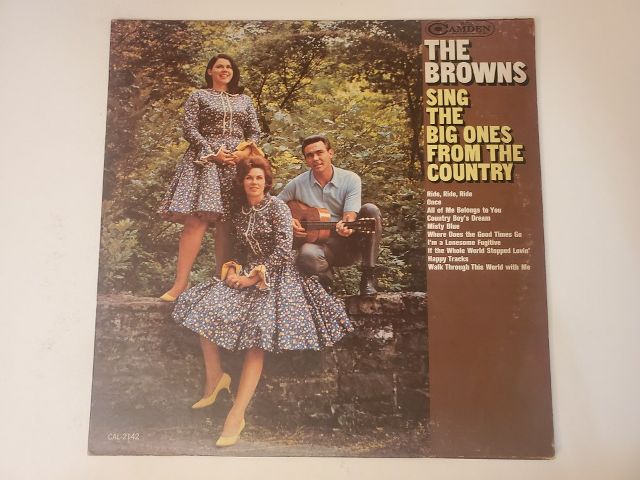 The Browns Sing the Big Ones from the Country vinyl record