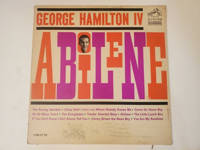 George Hamilton IV Abilene vinyl record