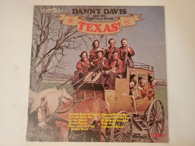 Danny Davis and the Nashville Brass Texas! vinyl record