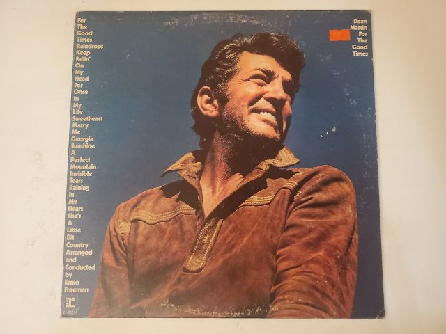 Dean Martin For the Good Times vinyl record