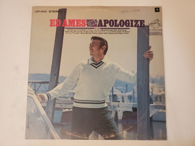 Ed Ames Sings Apologize vinyl record