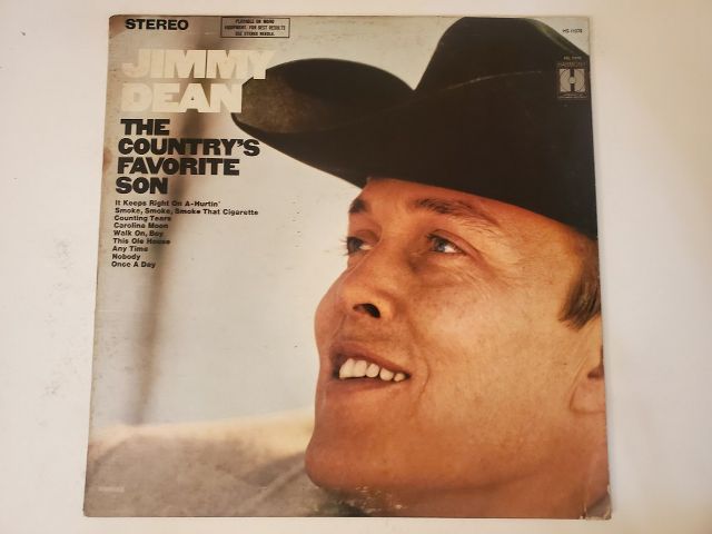 Jimmy Dean The Country's Favorite Son vinyl record