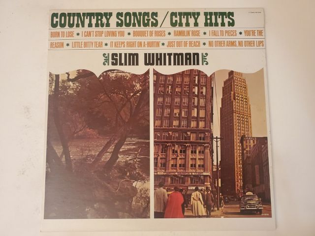 Slim Whitman Country Songs / City Hits vinyl record