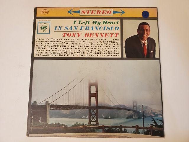 Tony Bennett I Left My Heart in San Francisco vinyl record