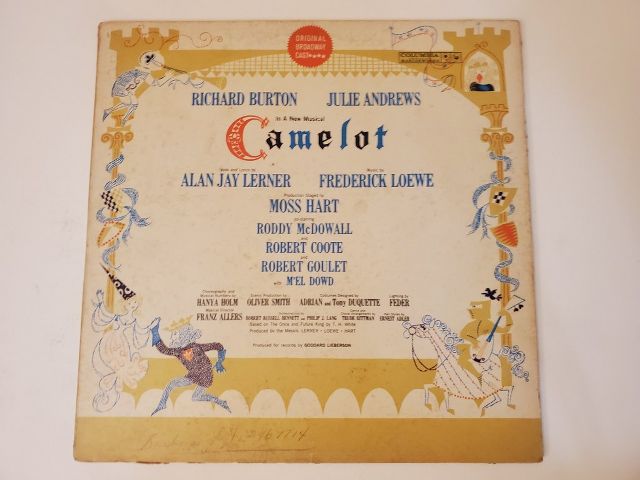 Original Broadway Cast Camelot vinyl record