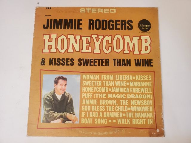 Jimmie Rodgers Honeycomb & Kisses Sweeter Than Wine vinyl record