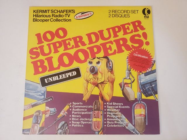 Kermit Schafer 100 Super Duper Bloopers! vinyl record