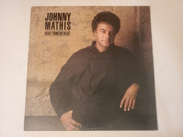 Johnny Mathis Right from the Heart vinyl record
