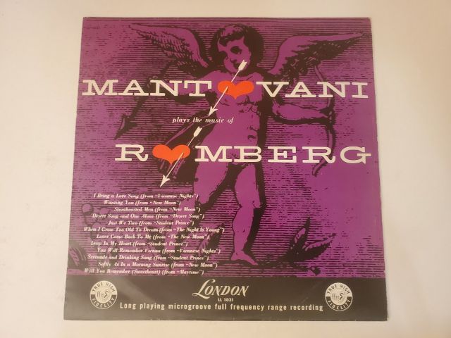 Mantovani Mantovani Plays the Music of Romberg vinyl record