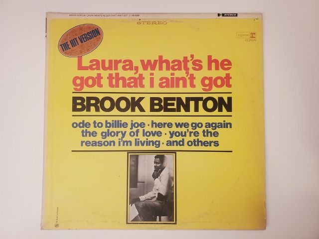 Brook Benton Laura (What's He Got That I Ain't Got) vinyl record