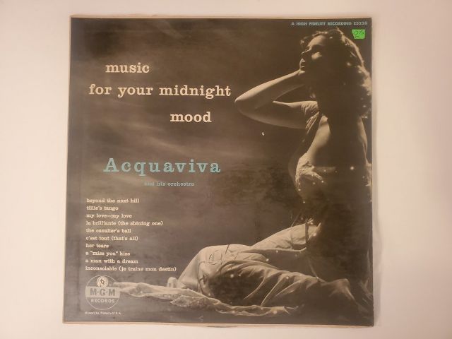Acquaviva and His Orchestra Music for Your Midnight Mood vinyl record