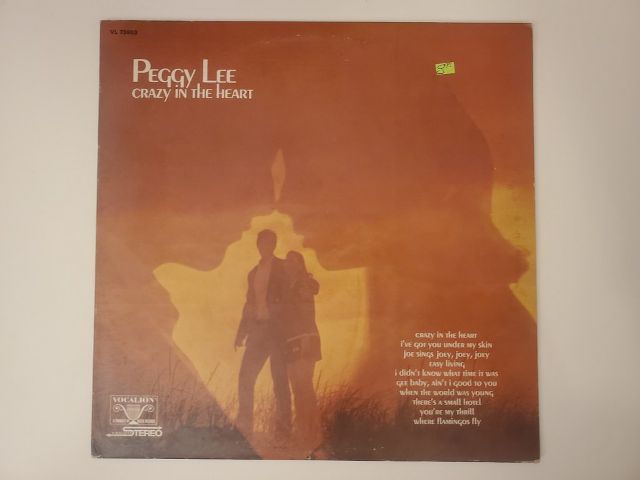 Peggy Lee Crazy in the Heart vinyl record