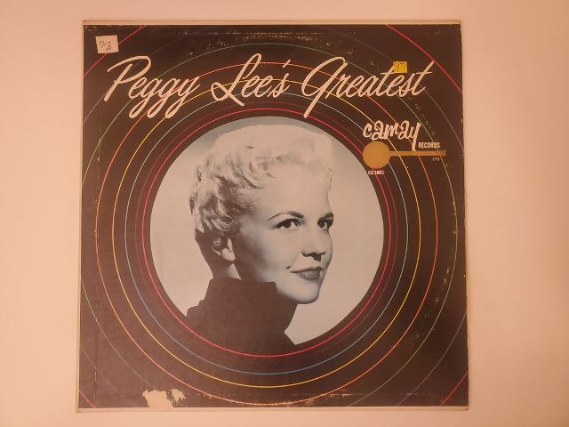 Peggy Lee Peggy Lee's Greatest vinyl record
