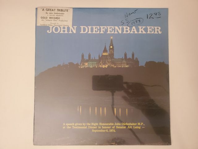 John Diefenbaker A Great Tribute vinyl record