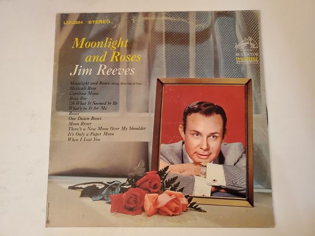 Jim Reeves Moonlight and Roses vinyl record