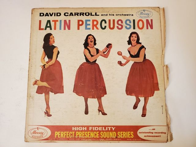 David Carroll and His Orchestra Latin Percussion vinyl record