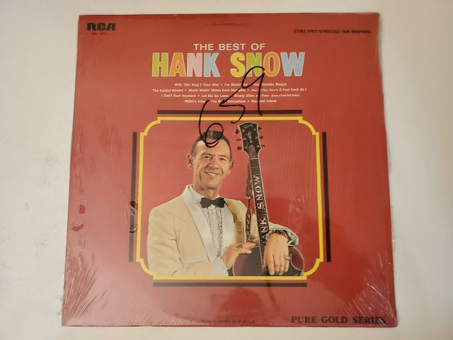 Hank Snow The Best of Hank Snow vinyl record