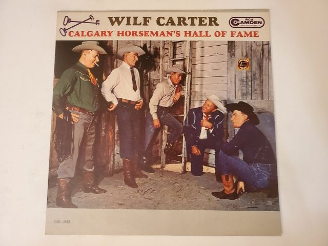 Wilf Carter Calgary Horseman's Hall of Fame vinyl record