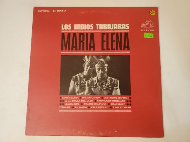 Los Indios Tabajaras Maria Elena vinyl record