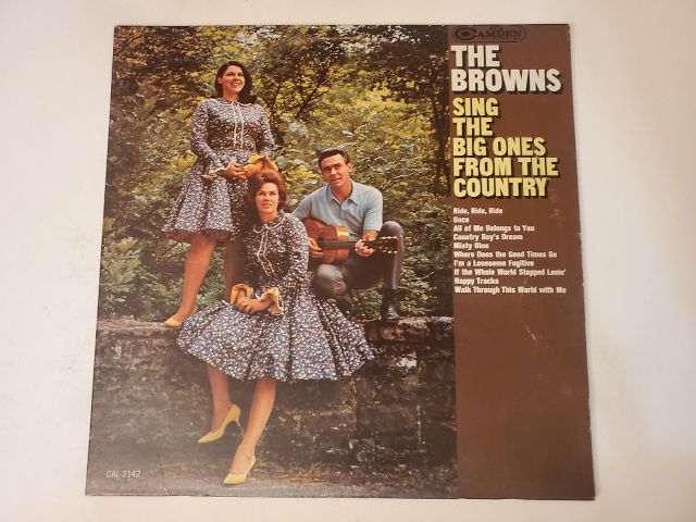 The Browns Sing the Big Ones from the Country vinyl record