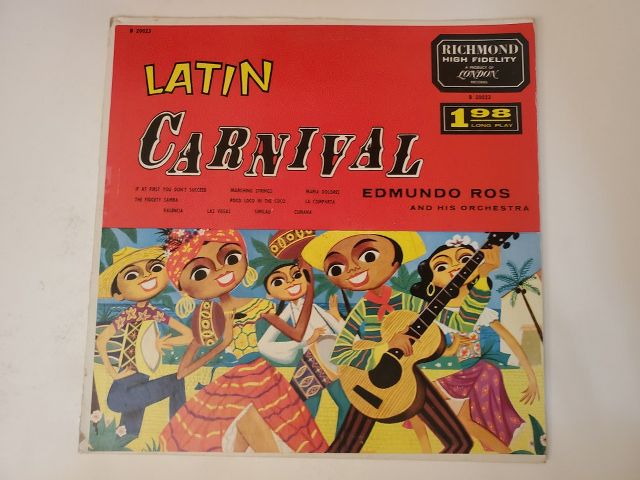 Edmundo Ros and His Orchestra Latin Carnival vinyl record