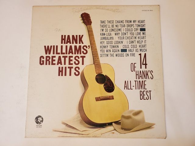Hank Williams Hank Williams' Greatest Hits vinyl record